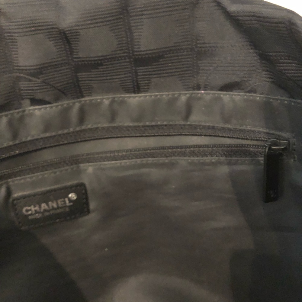Sold// Monogram  Black Channel Totes - Picture 5 of 8